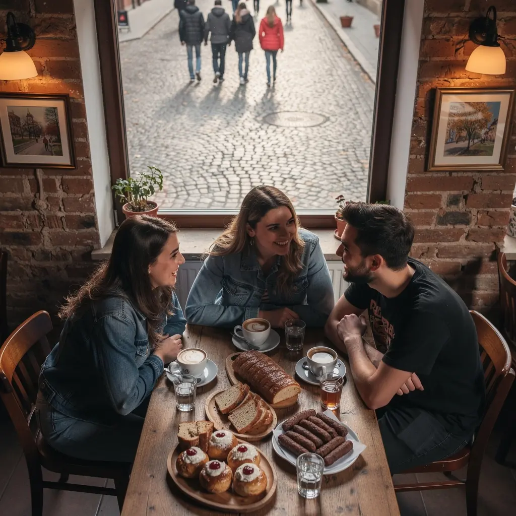 Transport public local, cum ar fi autobuzele și trenurile, așteptând pasageri.